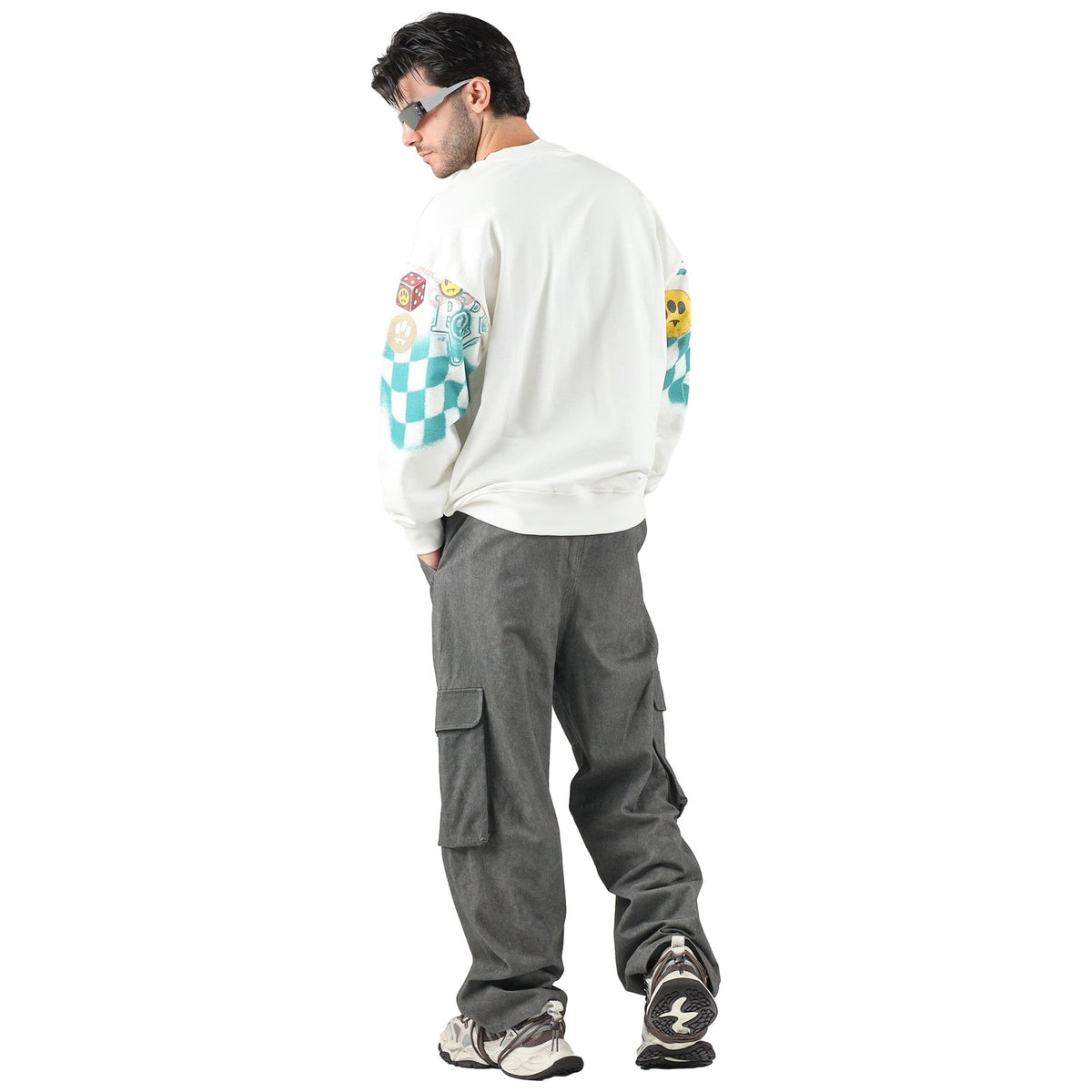 Felpe senza cappuccio Unisex Barrow - Sweatshirt Unisex F6BWUASW071 - Cocco