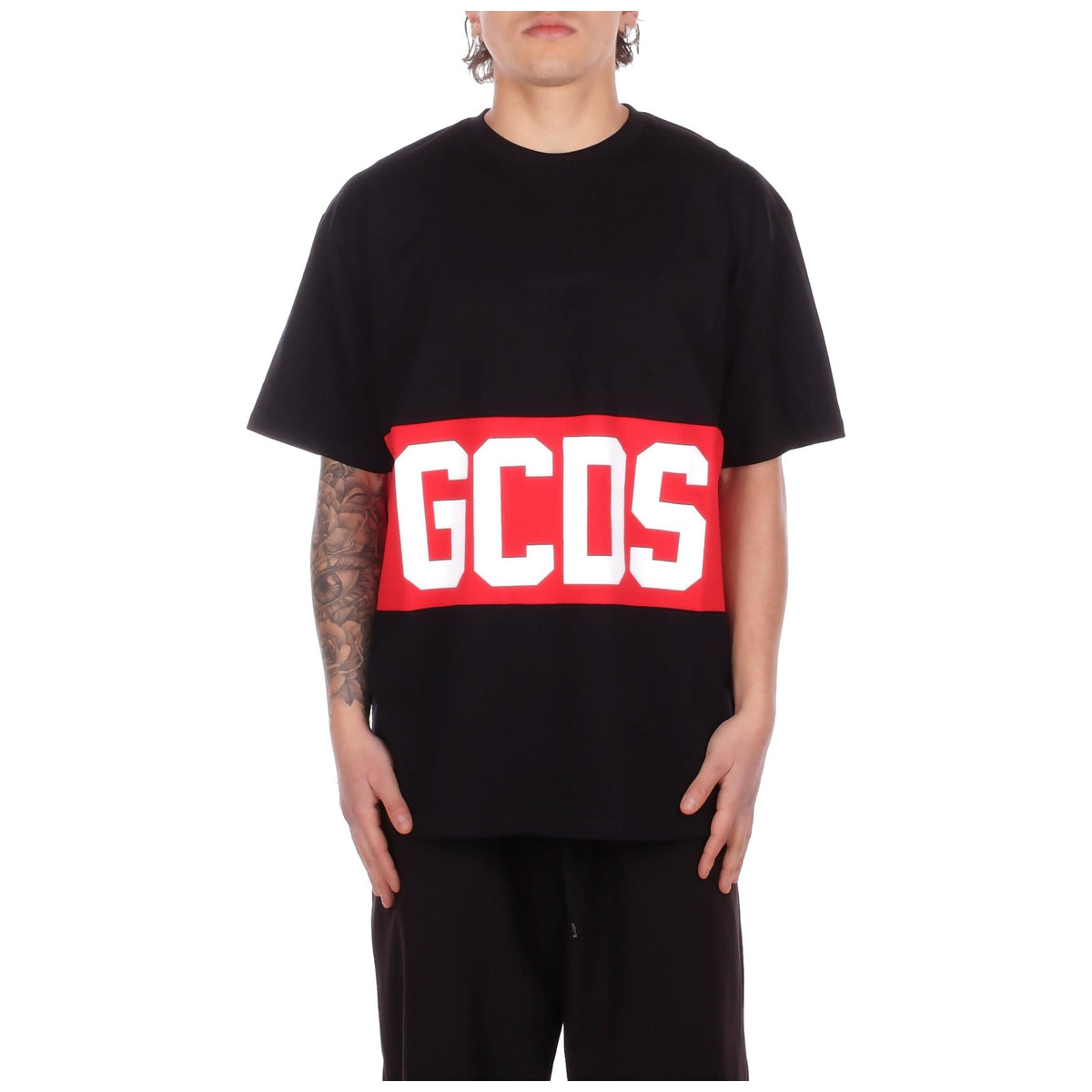 T-shirt Uomo Gcds - Band Logo Loose T-Shirt - Nero