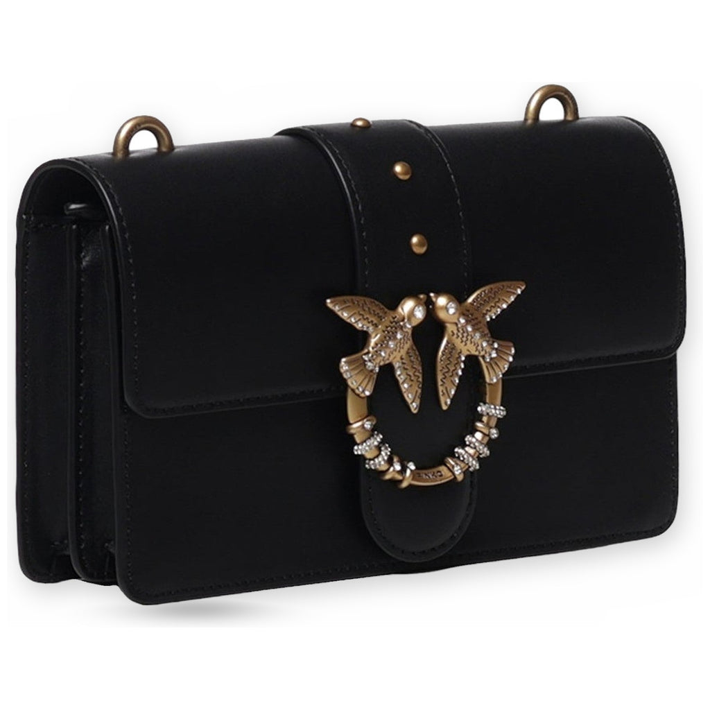 Borse a mano Donna Pinko - Love One Mini New Buckle Vitel - Nero