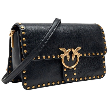 Borse a spalla Donna Pinko - Love One Slouchy Mn. Studs Sma - Nero