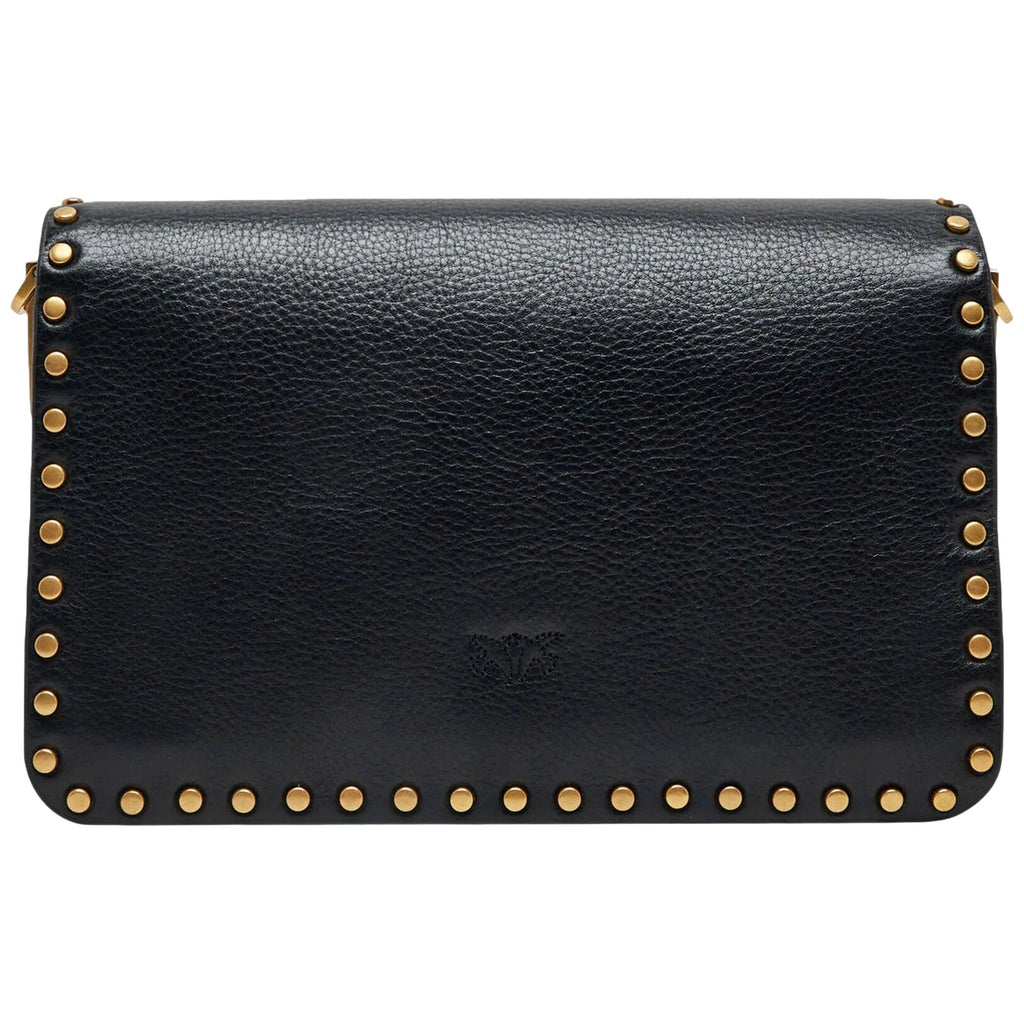Borse a spalla Donna Pinko - Love One Slouchy Mn. Studs Sma - Nero