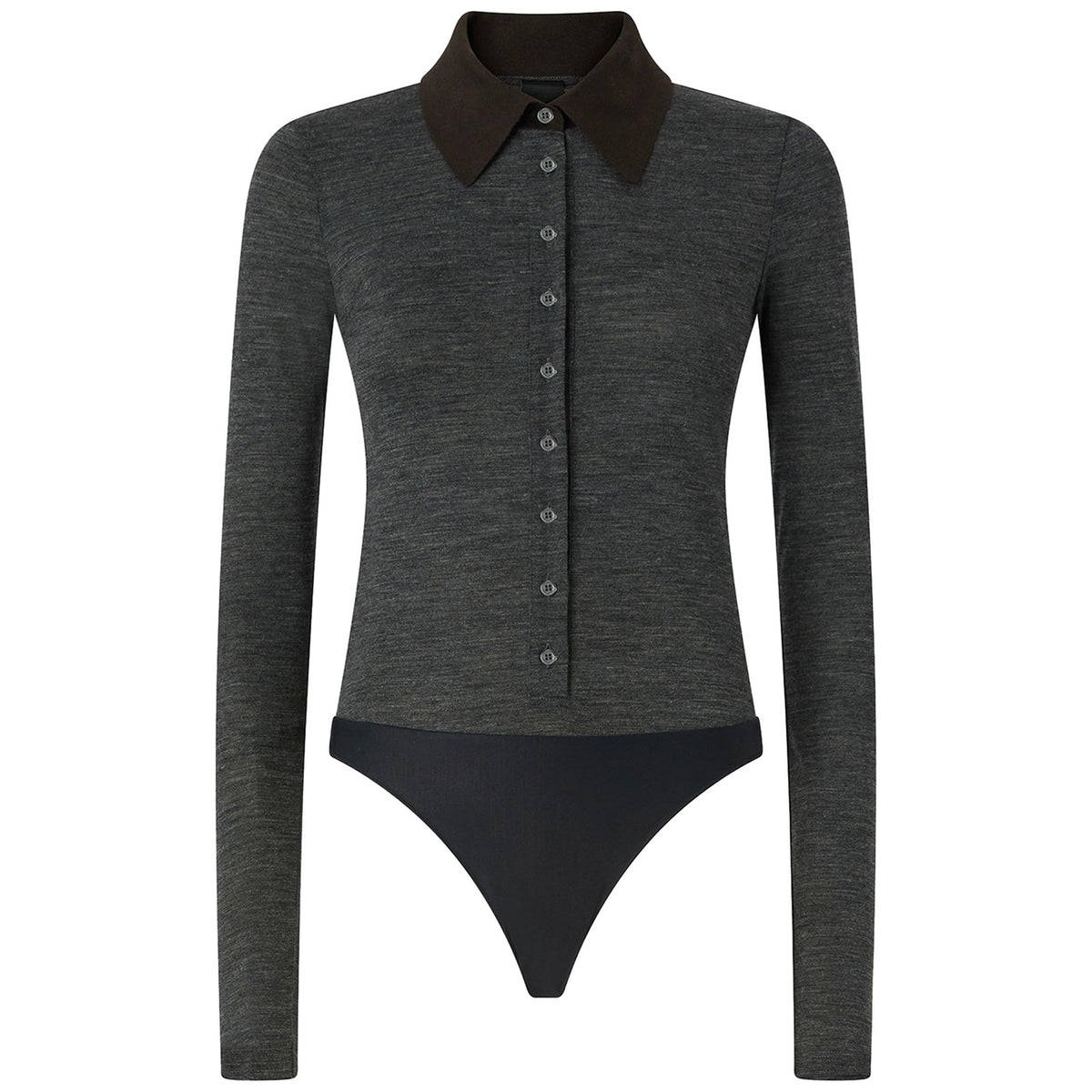 Canotte e top Donna Pinko - Rubesco Body Jersey Misto Lana - Grigio