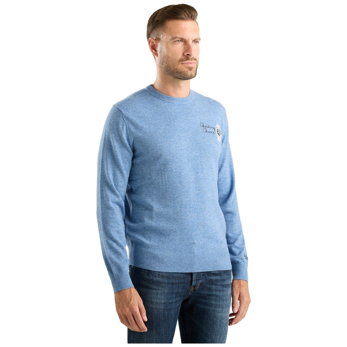 Maglioni Uomo Mc2 Saint Barth - Crew Neck Light Sweater Ghosting Champ 33 - Multicolore