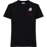 T-shirt Uomo Mc2 Saint Barth - Cotton T-Shirt With Front Pocket And Print - Nero