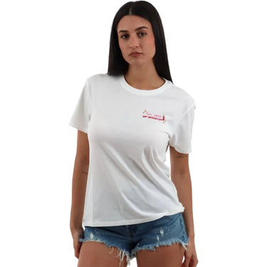 T-shirt Donna Mc2 Saint Barth - Cotton Crew Neck T-Shirt - Bianco
