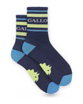 Calze Uomo Gallo - Calza Corta Uomo Spugna Con Righe - Blu
