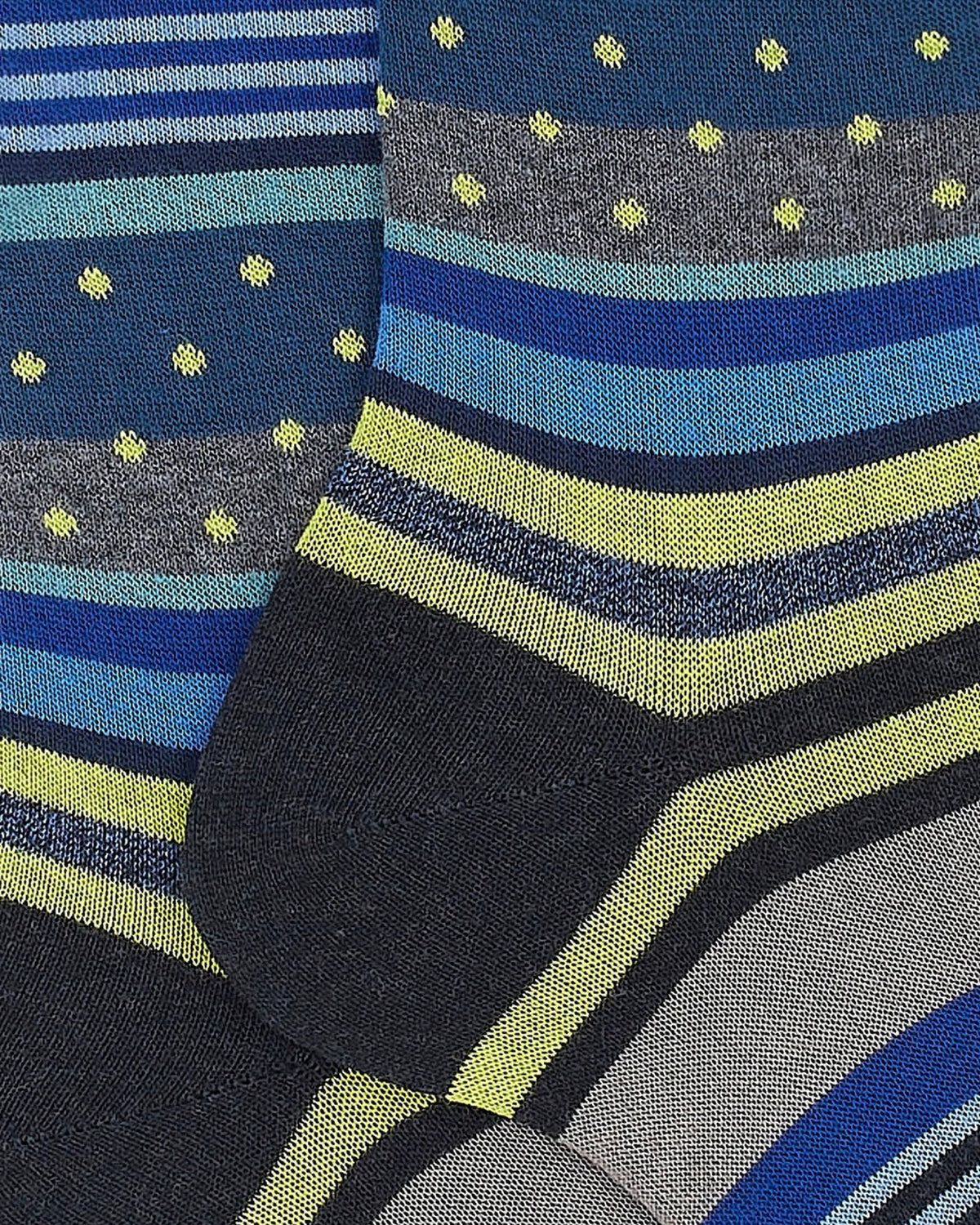 Calze Uomo Gallo - Calza Uomo Corta Fantasia Pois E Windsor - Multicolore