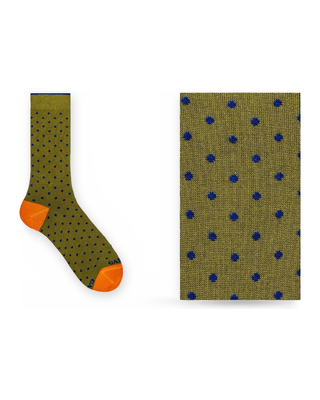 Calze Uomo Gallo - Co/Ly Fantasia Pois Piccoli - Verde