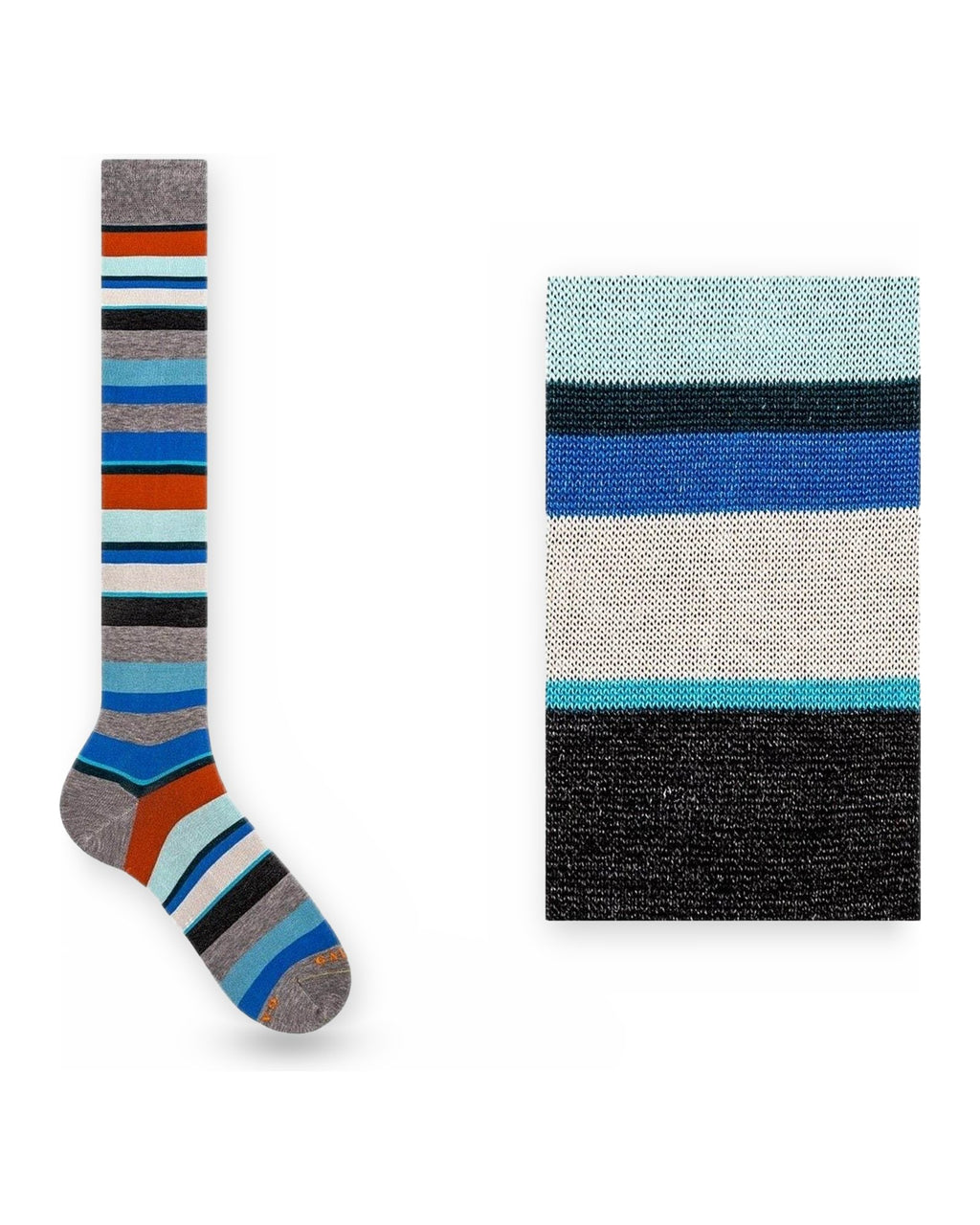 Calze Uomo Gallo - Co/Ly Riga Mulitic.leggeriss - Grigio