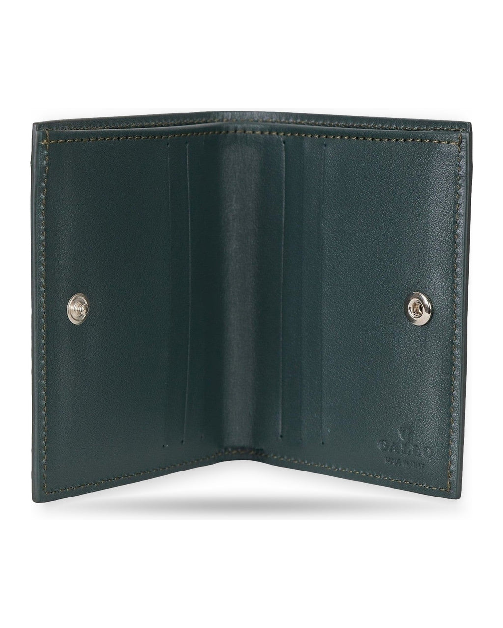 Porta carte di credito Uomo Gallo - Porta Carte Con Bottone Automatico Pelle - Grigio