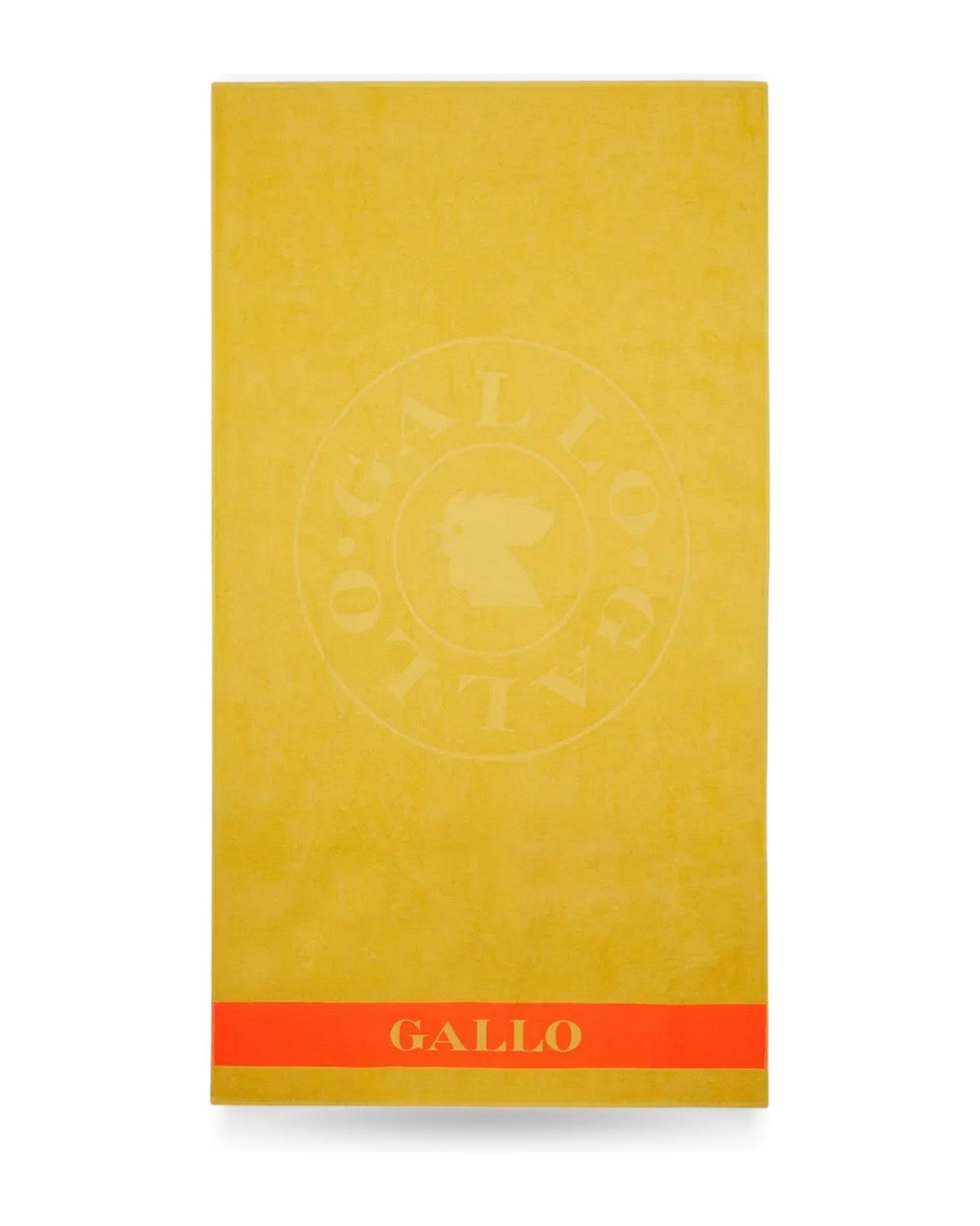 Teli mare Unisex Gallo - Telo Mare Co Logato Con Banda In Contrasto - Giallo