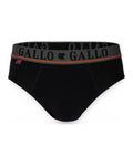 Slip Uomo Gallo - U Slip Basico Co/Ea T.u. + Elx. Loga - Nero