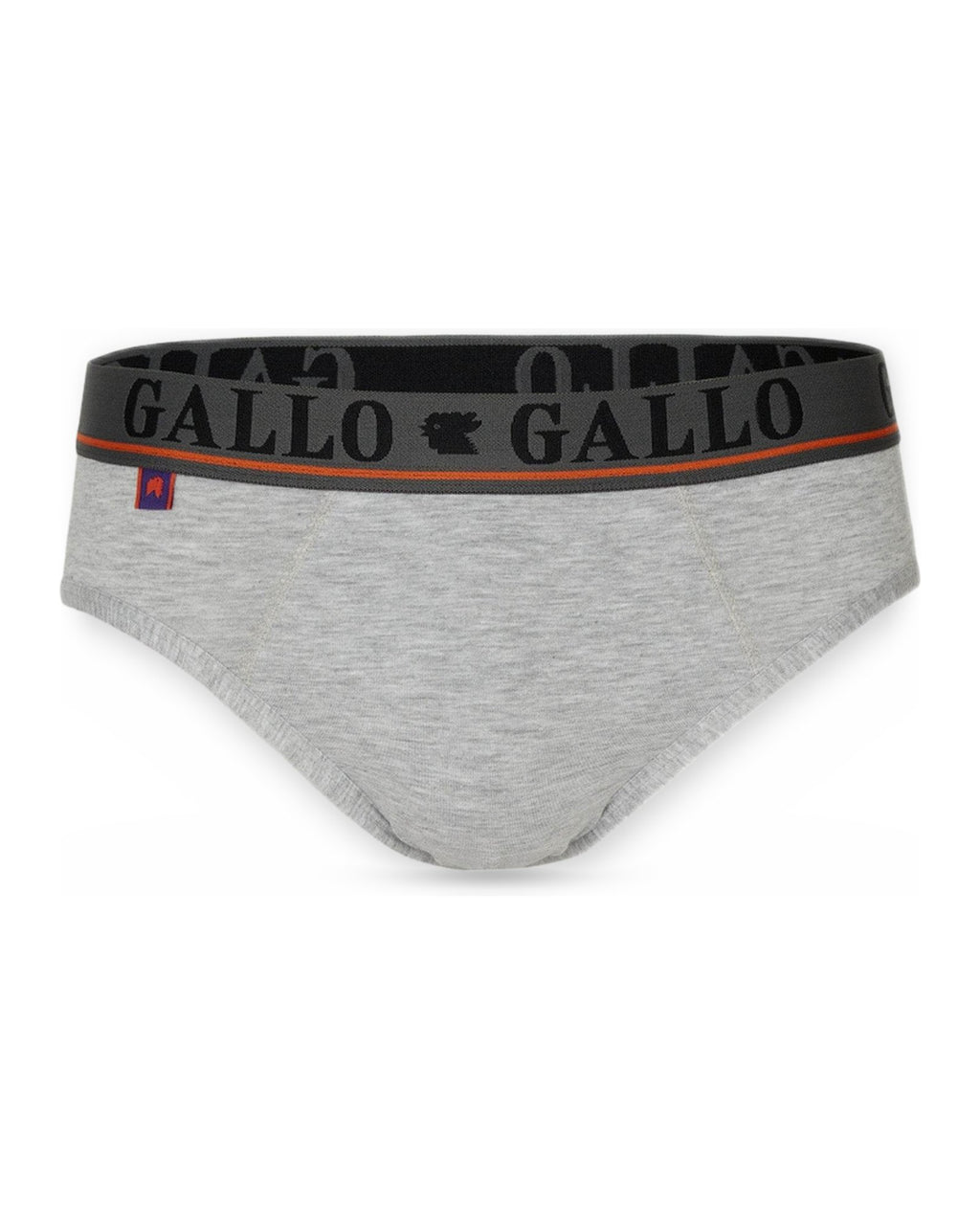 Slip Uomo Gallo - U Slip Basico Co/Pl Grigio Mel.+Elx - Grigio