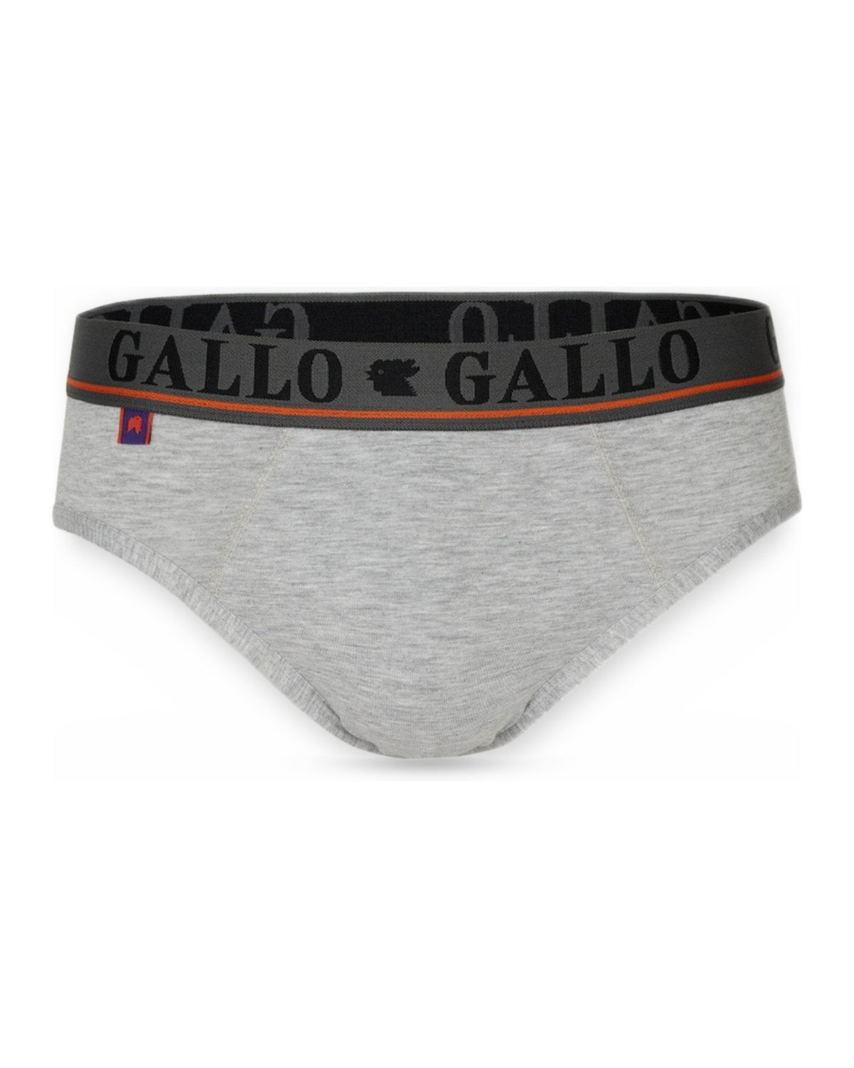 Slip Uomo Gallo - U Slip Basico Co/Pl Grigio Mel.+Elx - Grigio