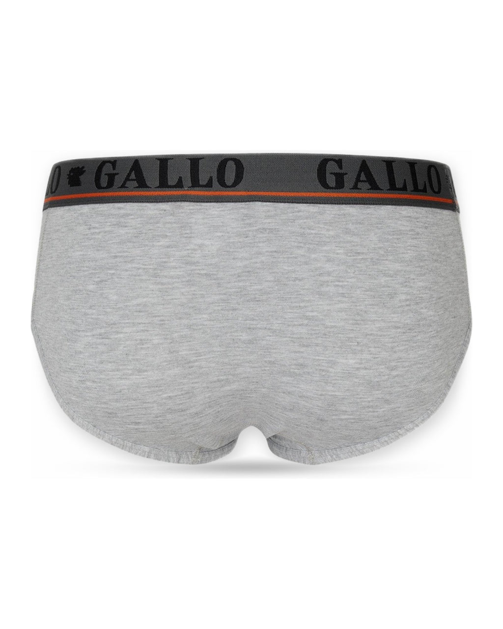 Slip Uomo Gallo - U Slip Basico Co/Pl Grigio Mel.+Elx - Grigio