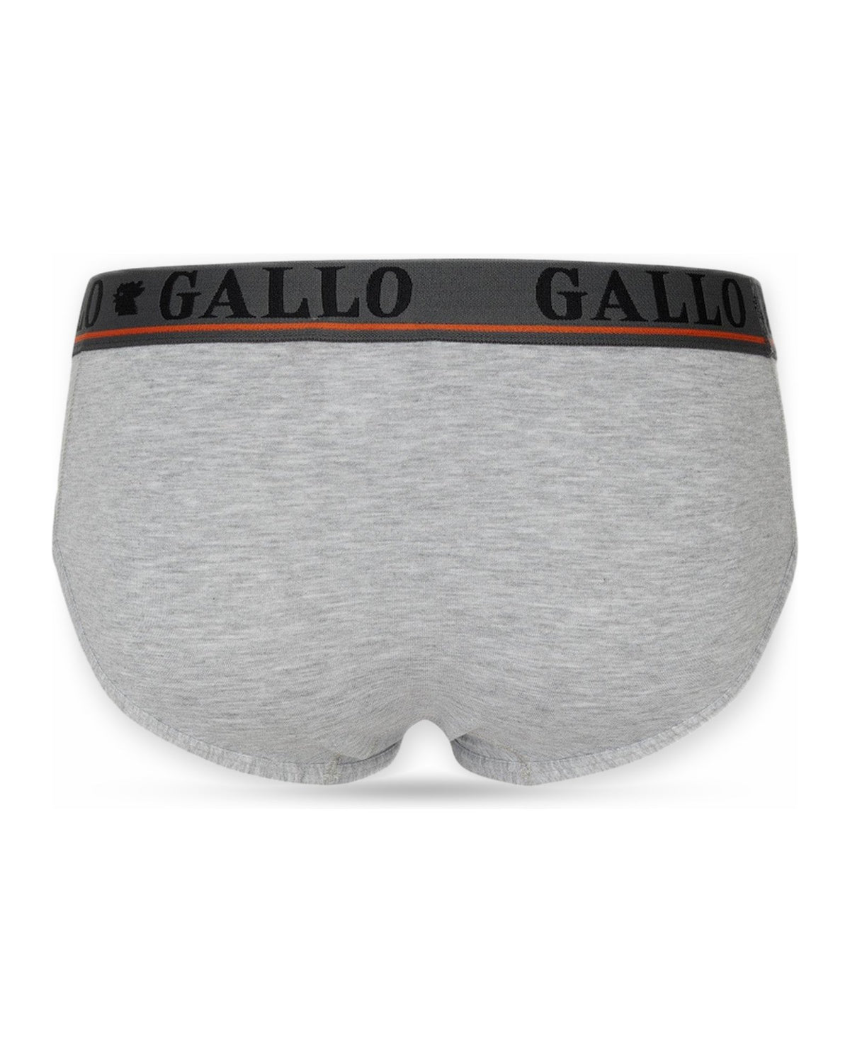 Slip Uomo Gallo - U Slip Basico Co/Pl Grigio Mel.+Elx - Grigio