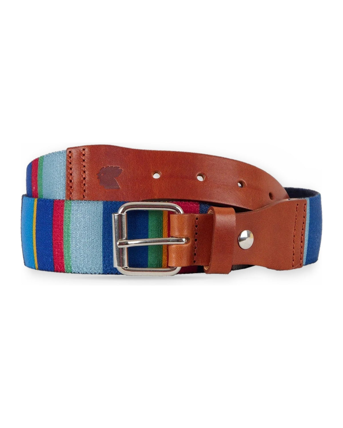 Cinture Uomo Gallo - Uni Cintura Nastro Multicolor Con In - Blu