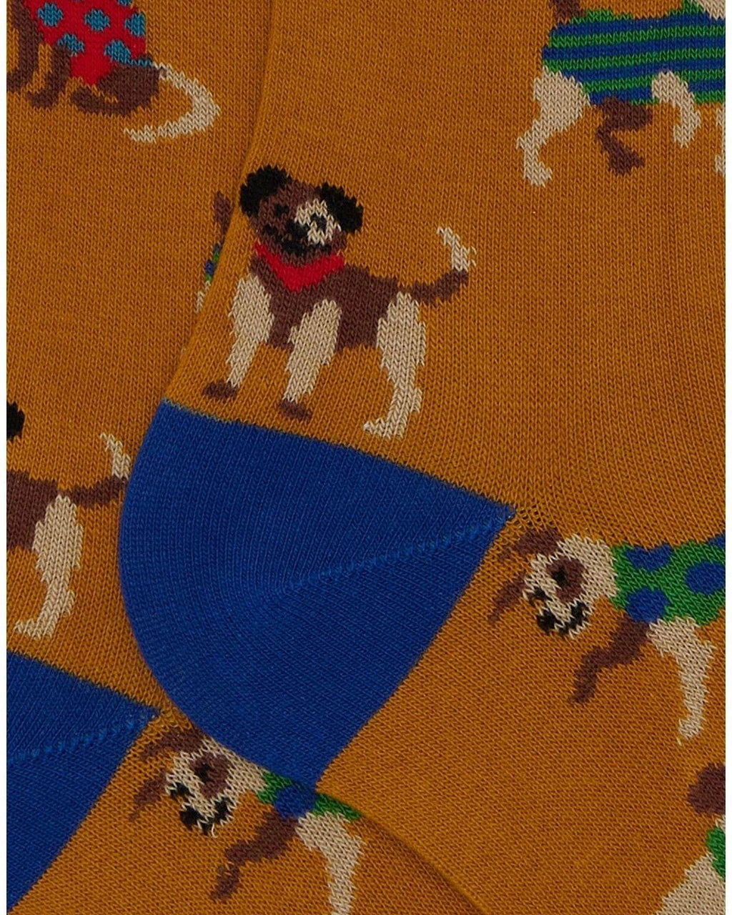 Calze Uomo Gallo - Uomo Lungo Co/Ea Fantasia Cani - Rosso