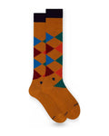 Calze Uomo Gallo - Uomo Lungo Co/Ea Fantasia Intarsia - Rosso