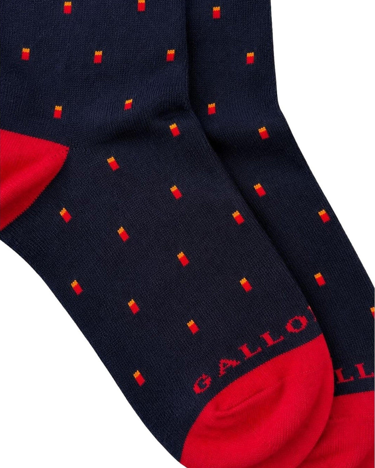 Calze Uomo Gallo - Uomo Lungo Co/Ea Leggero Fantasia Cr AP517174 - Oltremare