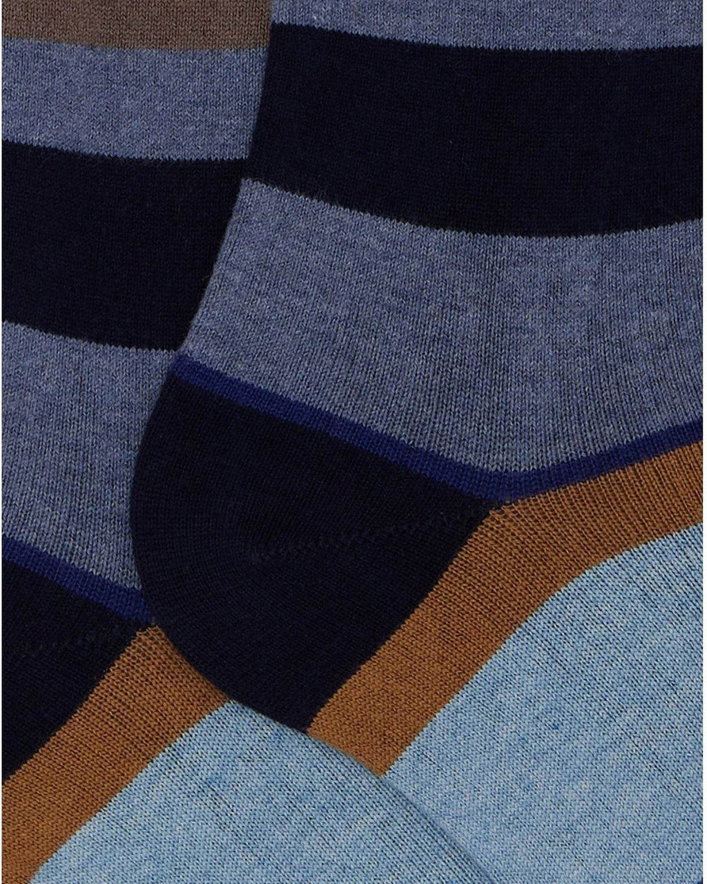 Calze Uomo Gallo - Uomo Lungo Co/Ws Riga Multic - Blu