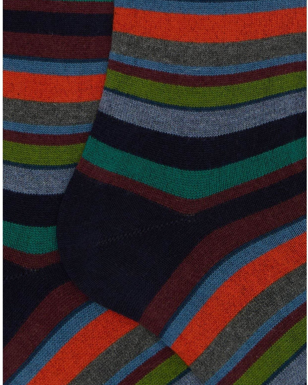 Calze Uomo Gallo - Uomo Lungo Co/Ws Riga Multic - Blu