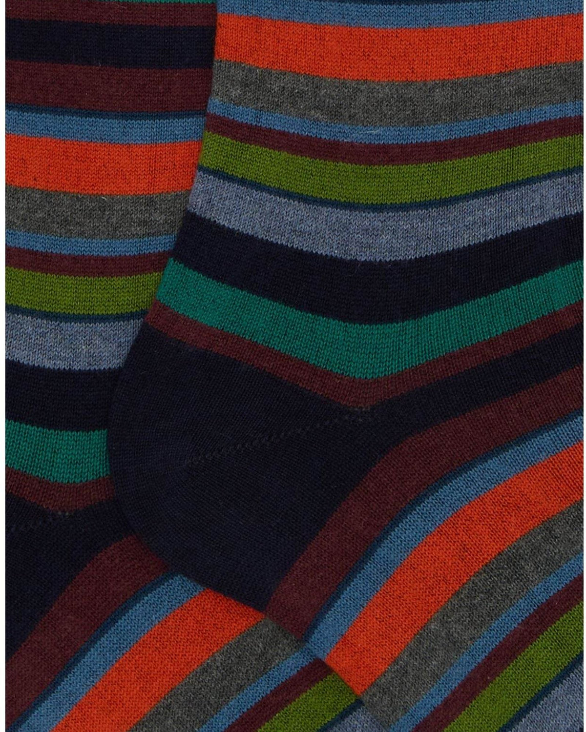 Calze Uomo Gallo - Uomo Lungo Co/Ws Riga Multic - Blu