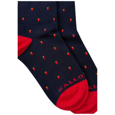 Calze Uomo Gallo - Uomo Lungo Co/Ea Leggero Fantasia Cr AP517174 - Oltremare