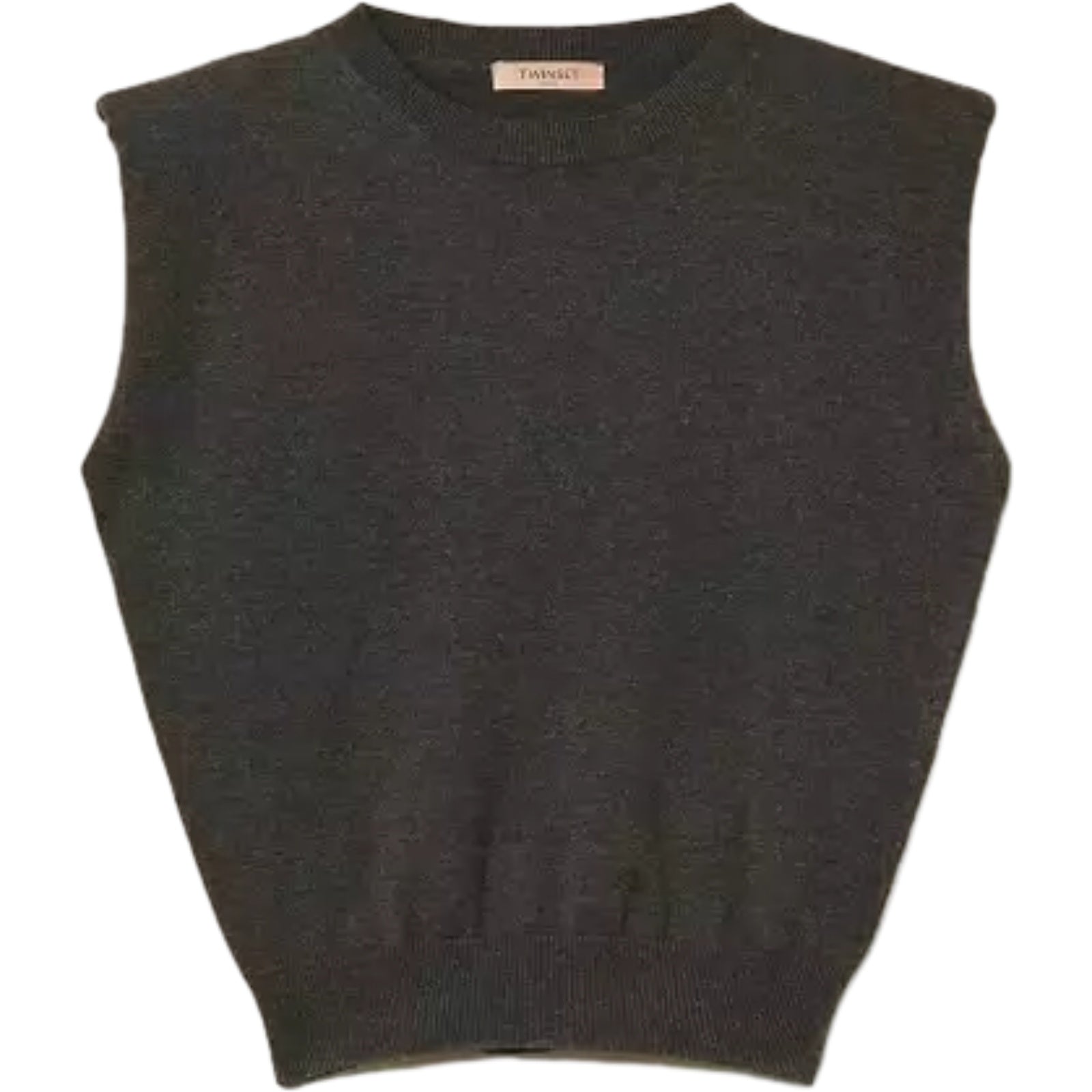Canotte e top Donna Twinset - Top In Maglia Con Spalline - Grigio