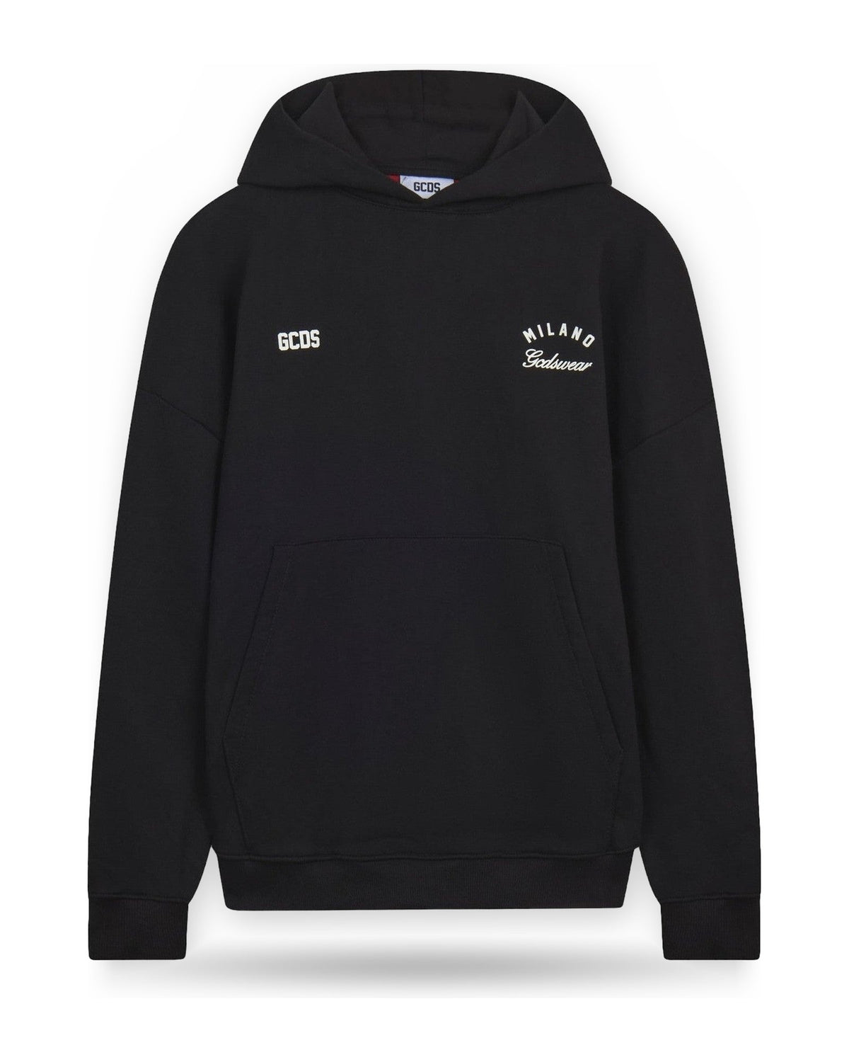 Felpe con cappuccio Uomo Gcds - Band Logo Back Hoodie - Nero