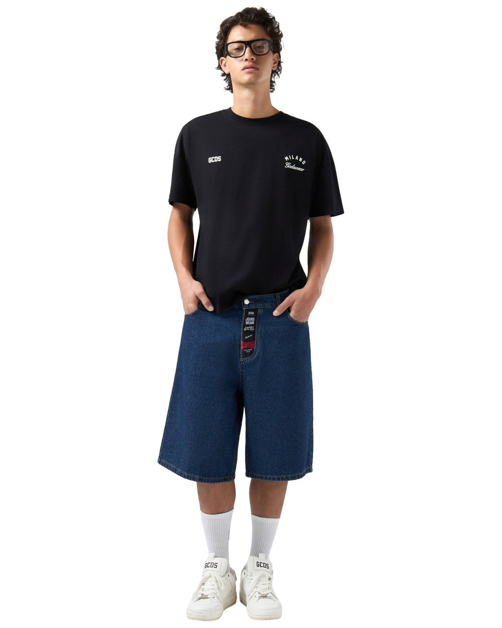 T-shirt Uomo Gcds - Band Logo Back T-Shirt - Nero