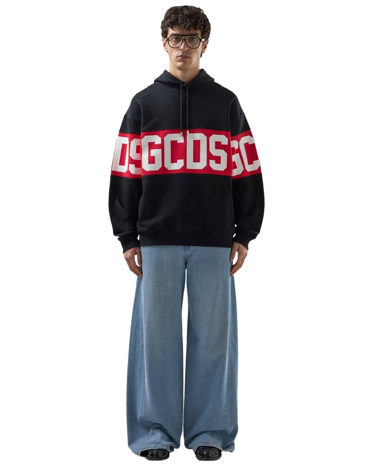 Felpe con cappuccio Uomo Gcds - Band Logo Hoodie - Nero