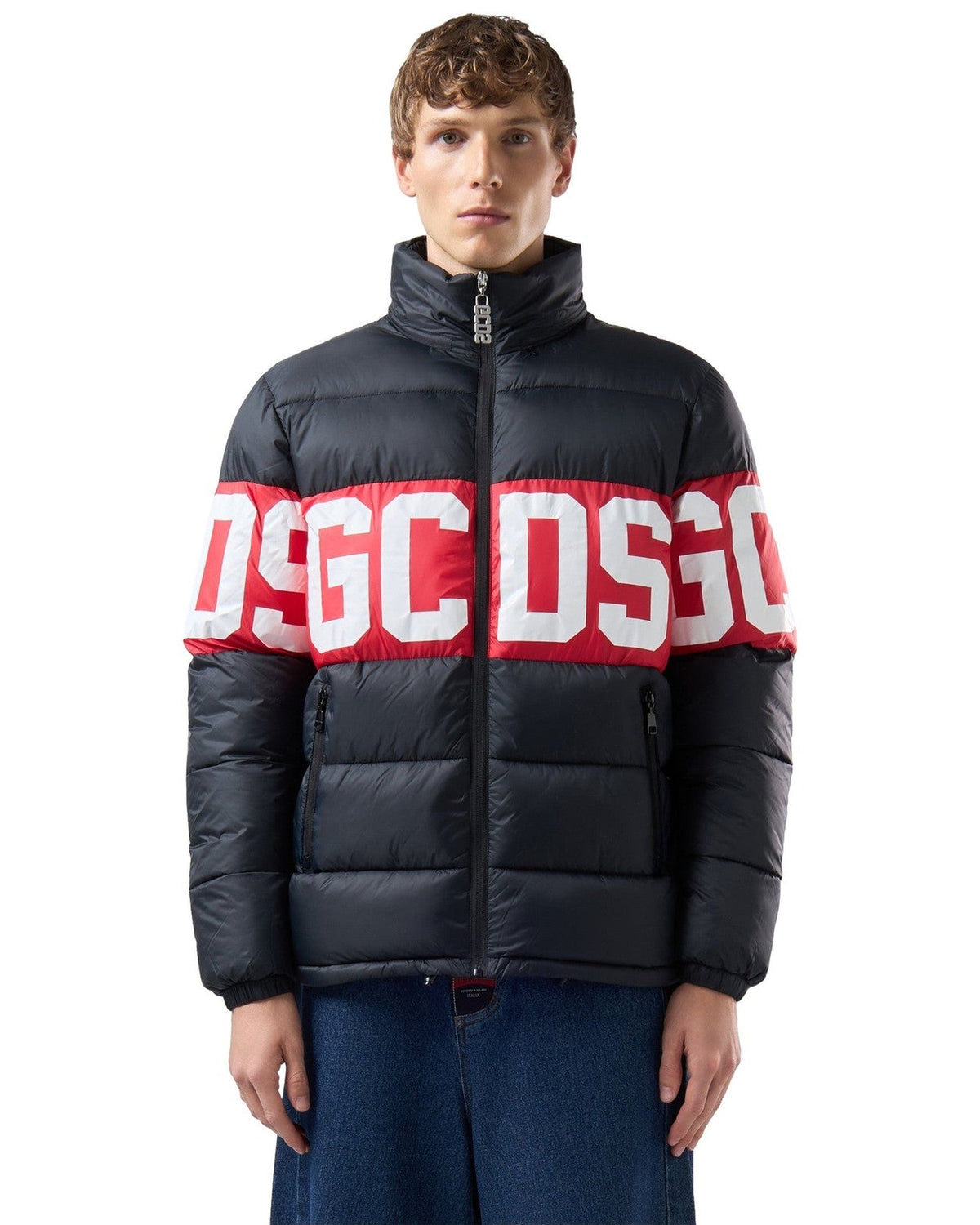Giubbotti Uomo Gcds - Band Logo Puff Jacket - Nero