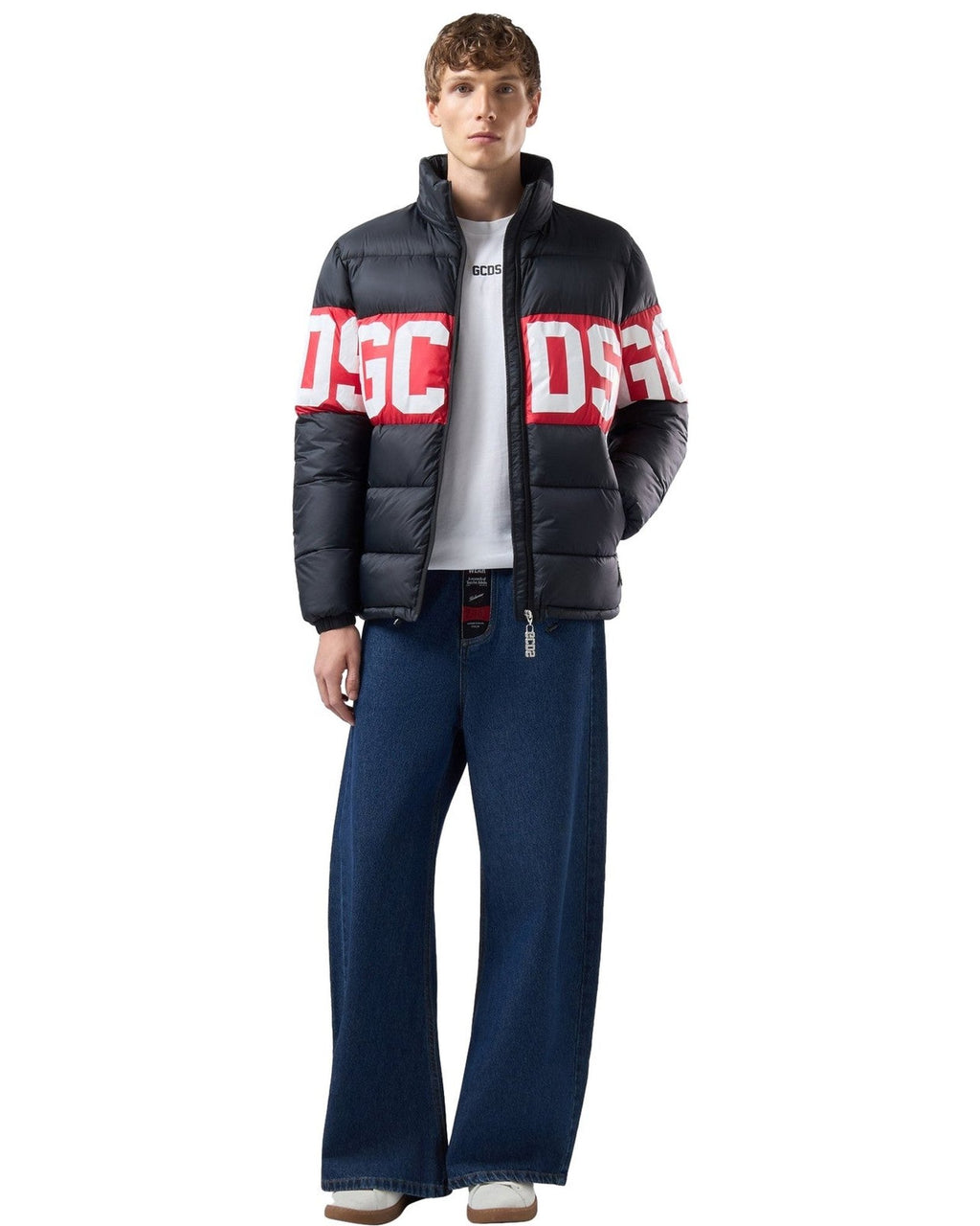 Giubbotti Uomo Gcds - Band Logo Puff Jacket - Nero