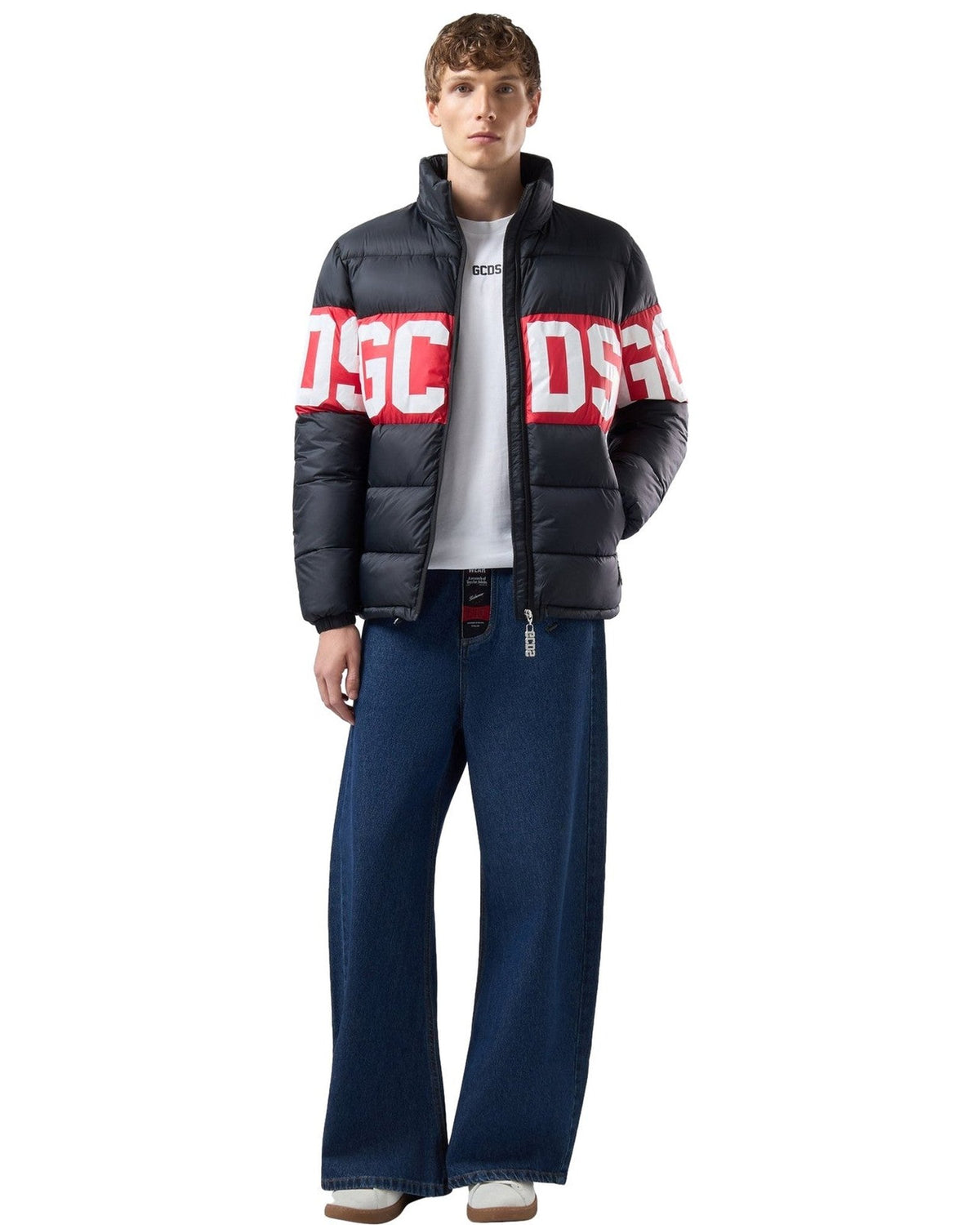 Giubbotti Uomo Gcds - Band Logo Puff Jacket - Nero
