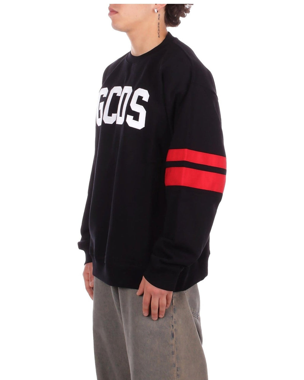 Felpe senza cappuccio Uomo Gcds - Logo Regular Crewneck - Nero