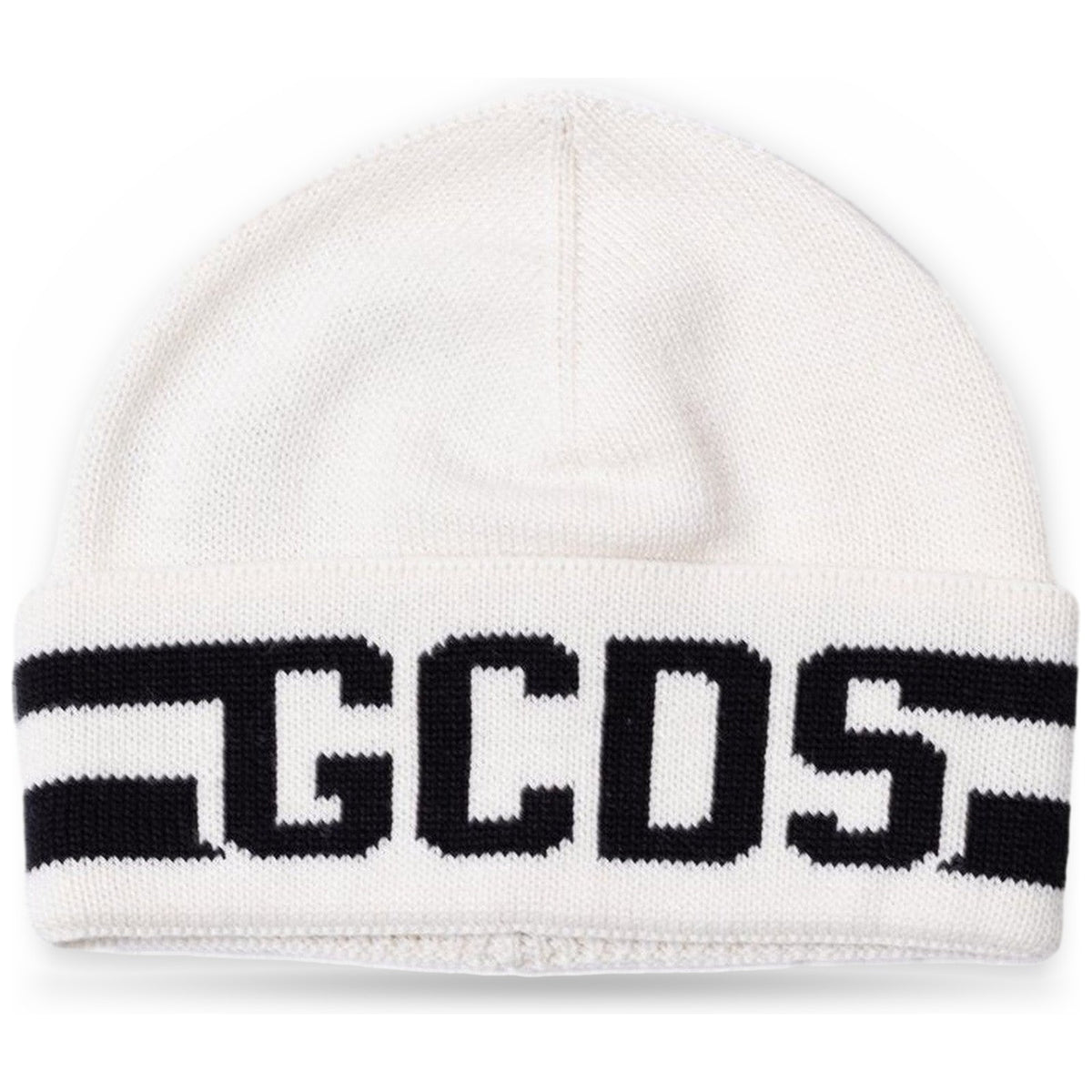 Berretti in maglia Unisex Gcds - Logo Beanie - Avorio