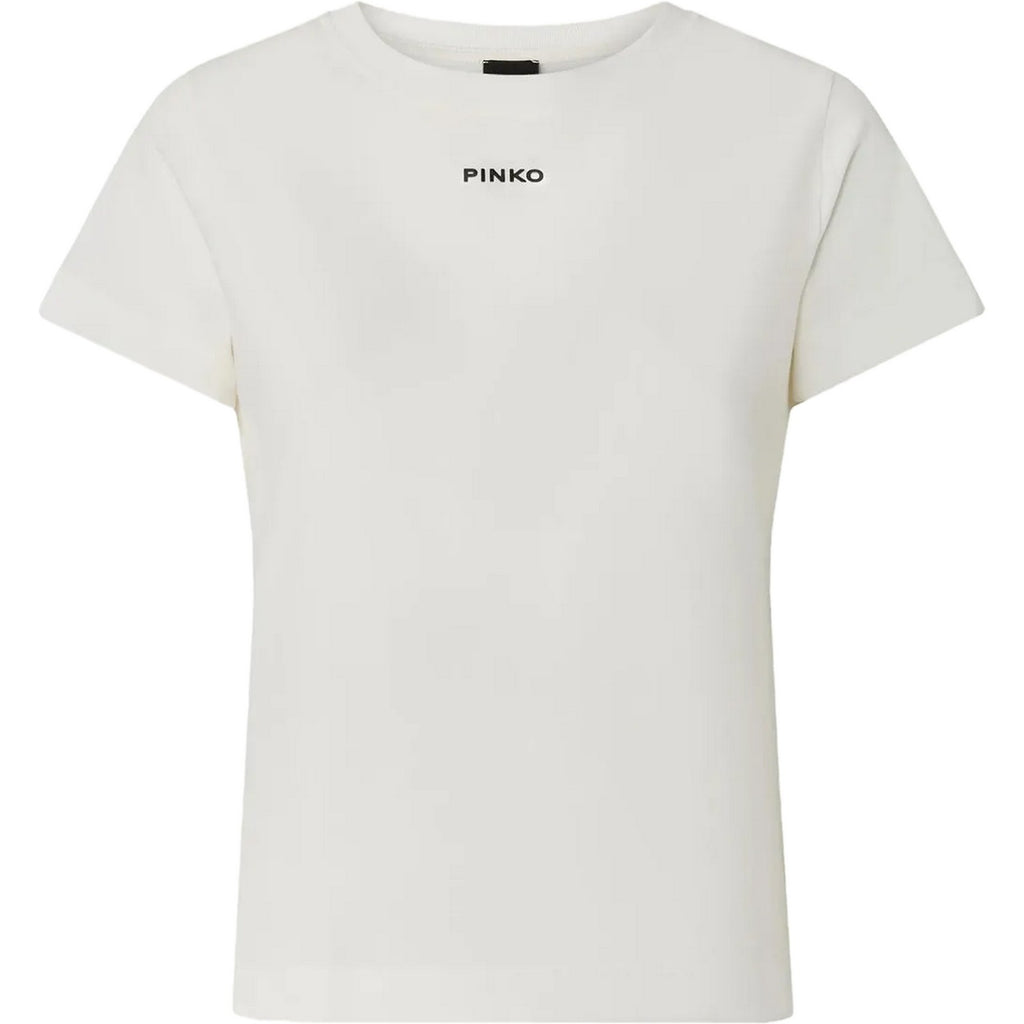 T-shirt Donna Pinko - Basico T-Shirt Jersey Logo Sta - Bianco