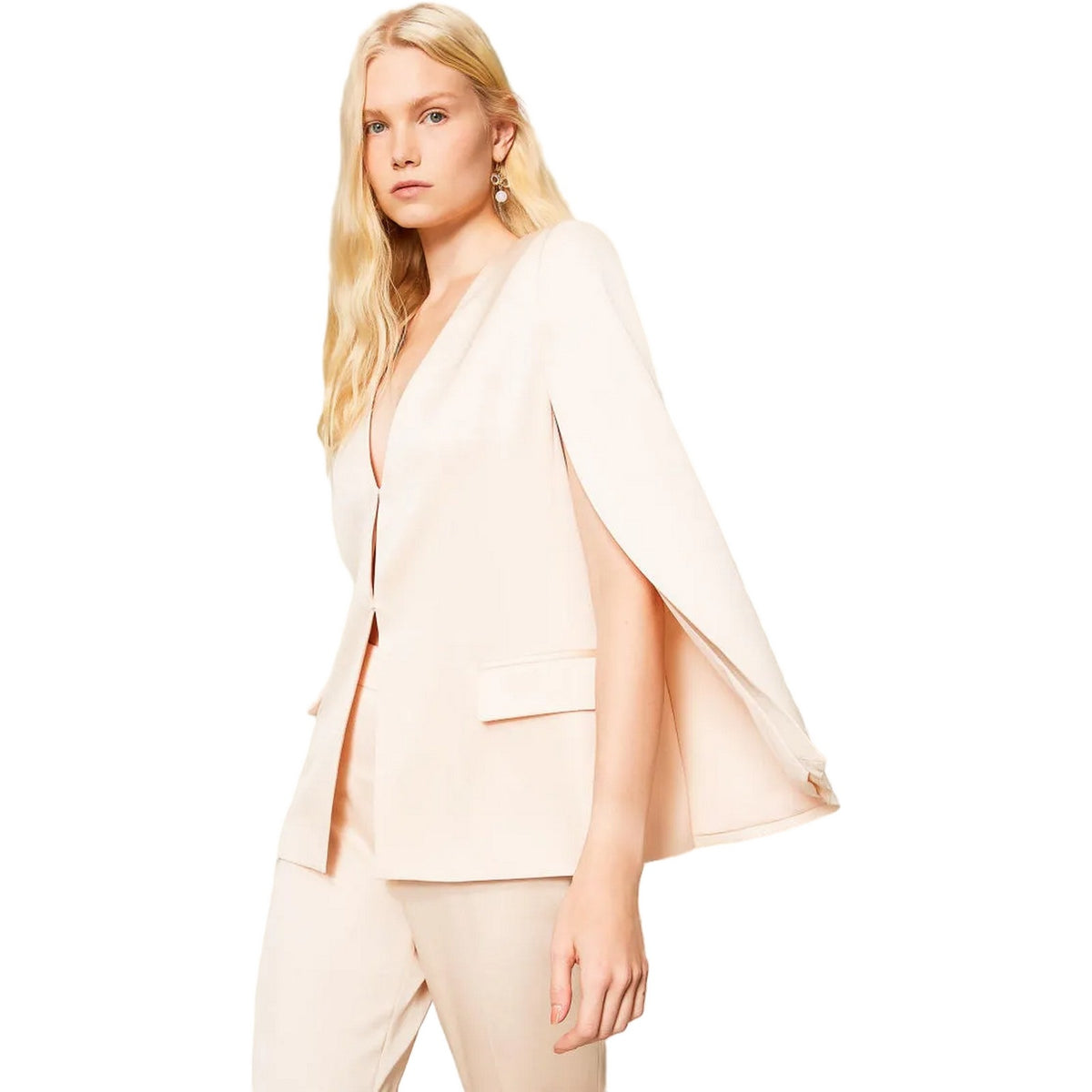 Giacche Donna Twinset - Giacca A "Mantella" - Beige-Gianni Foti