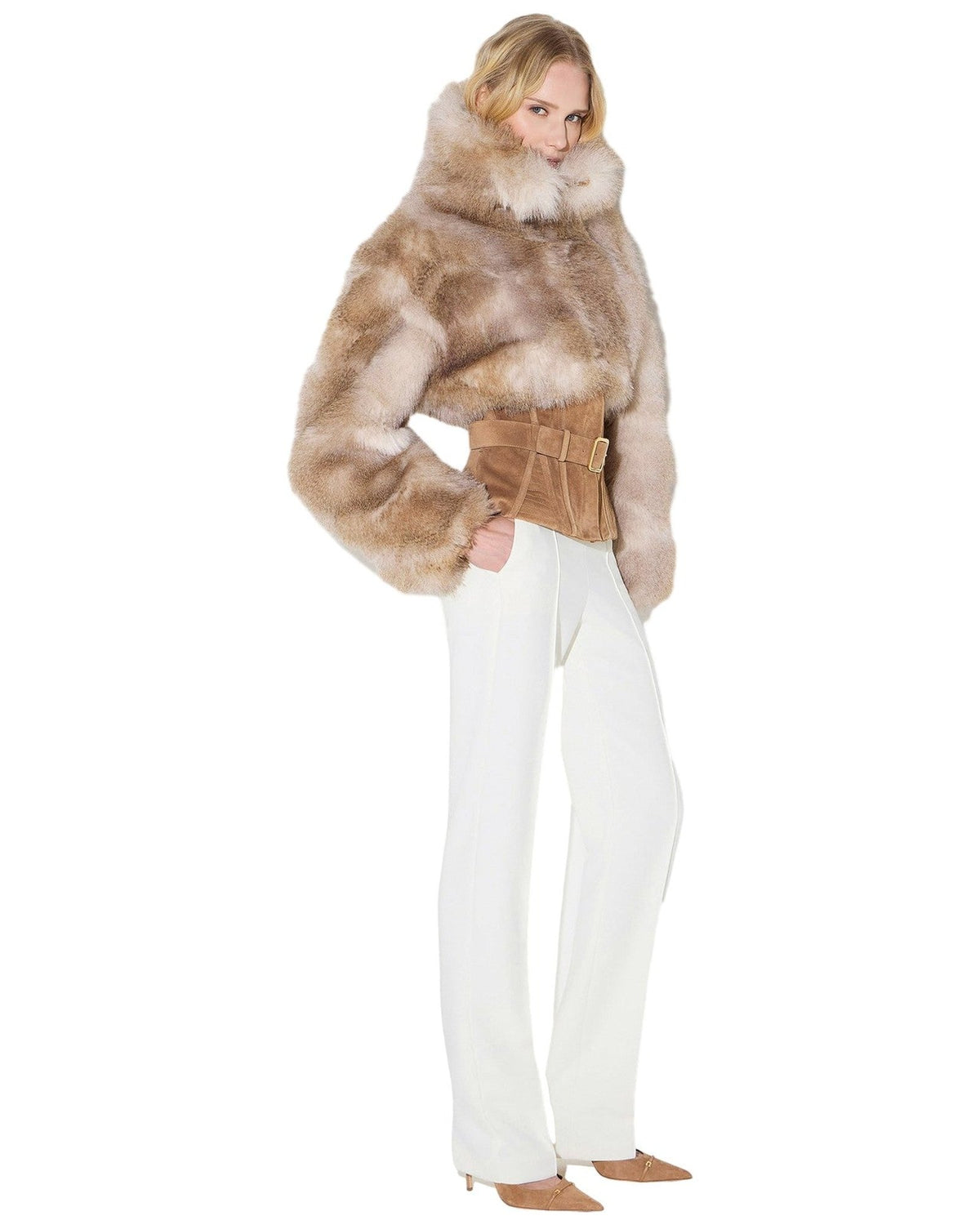 Giubbotti Donna Elisabetta Franchi - Giubbotto GB02A66E2 - Cammello