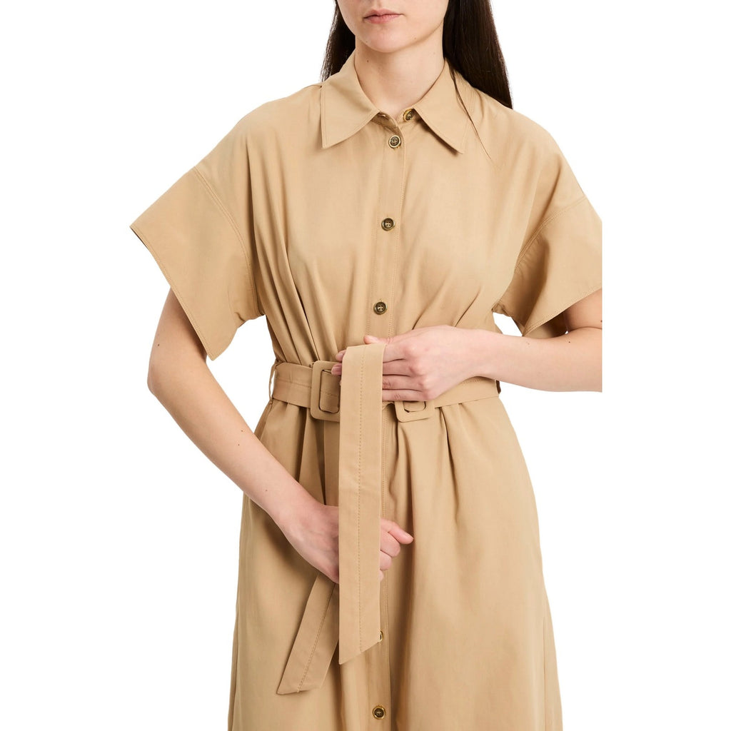 Vestiti da sera e cerimonia Donna Pinko - Alesha Abito Cotone Fluido - Beige
