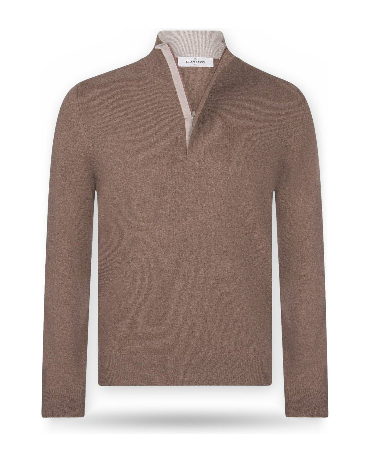 Maglioni Uomo Gran Sasso - Lupo M/L Zip 55107 - Cammello