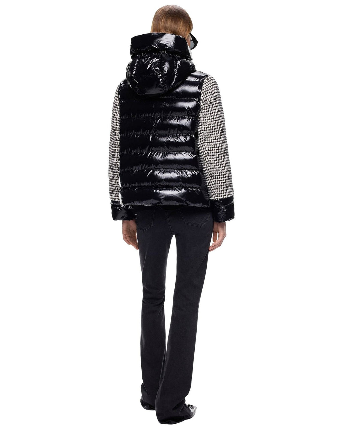 Giubbotti Donna Pinko - Gynura Imbottito Tweed Imbotti - Nero