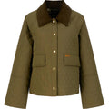Giacche Donna Barbour - Kirby Quilted Jacket - Verde-Gianni Foti