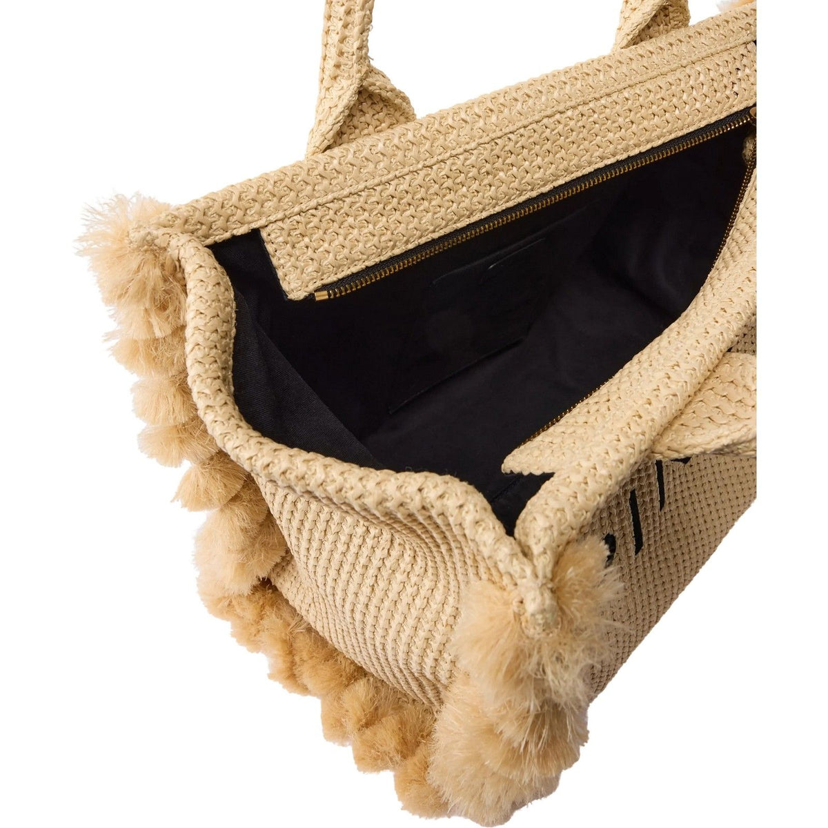 Borse a spalla Donna Pinko - Beach Shopper Rafia - Beige