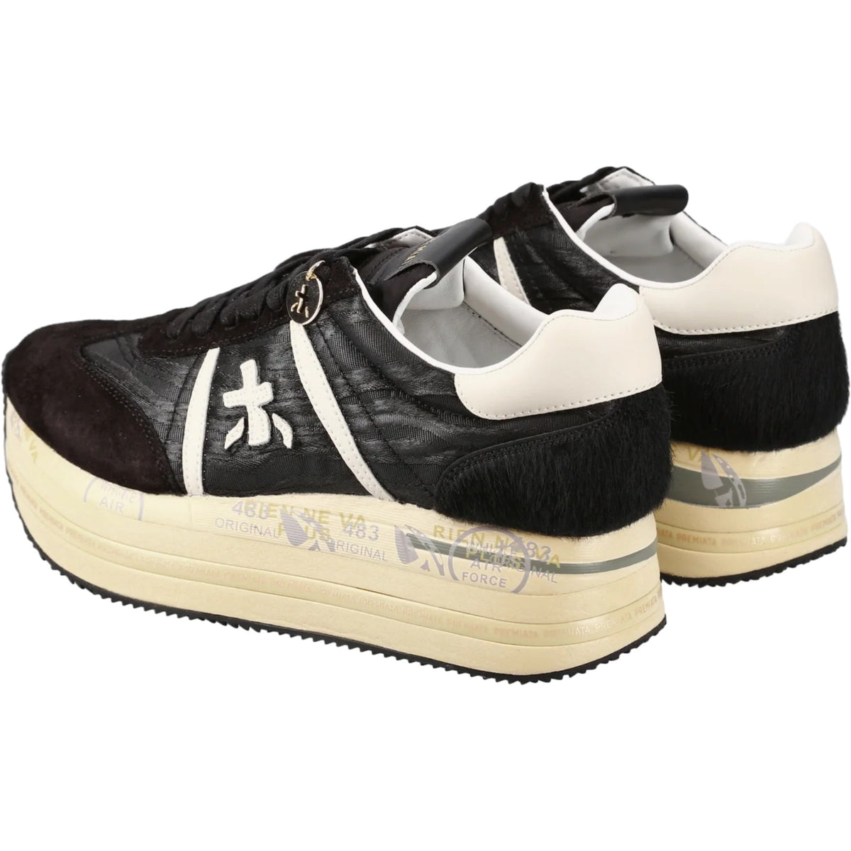 Sneaker Donna Premiata - Beth - Nero-Gianni Foti