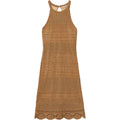 Vestiti da sera e cerimonia Donna Twinset - Abito Corto In Maglia Mix Punti E Strass - Beige