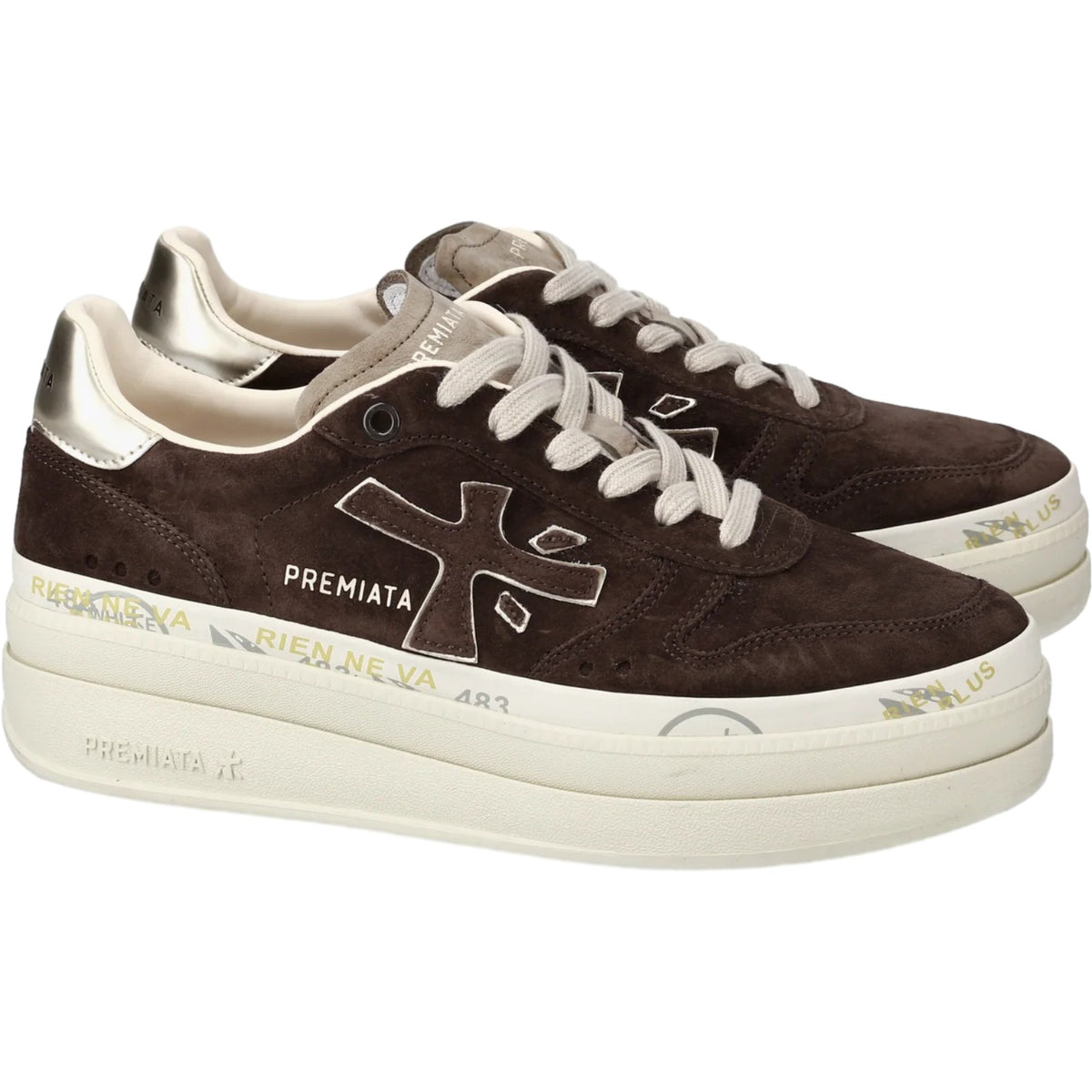 Sneaker Donna Premiata - Micol - Marrone-Gianni Foti
