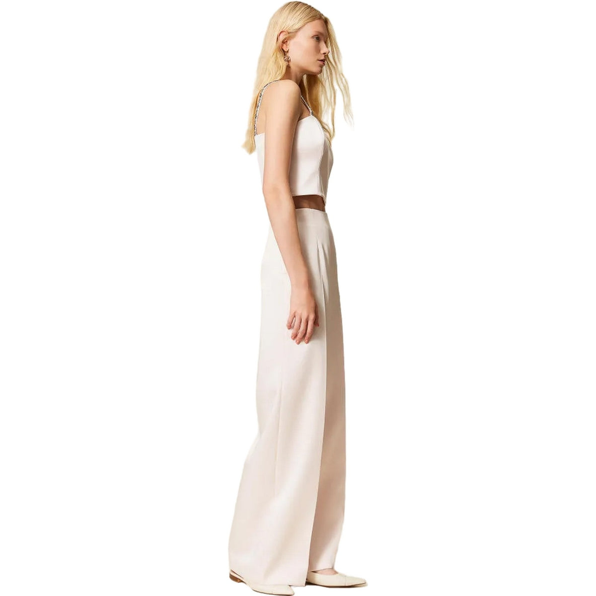 Pantaloni Donna Twinset - Pantalone Palazzo - Rosa-Gianni Foti