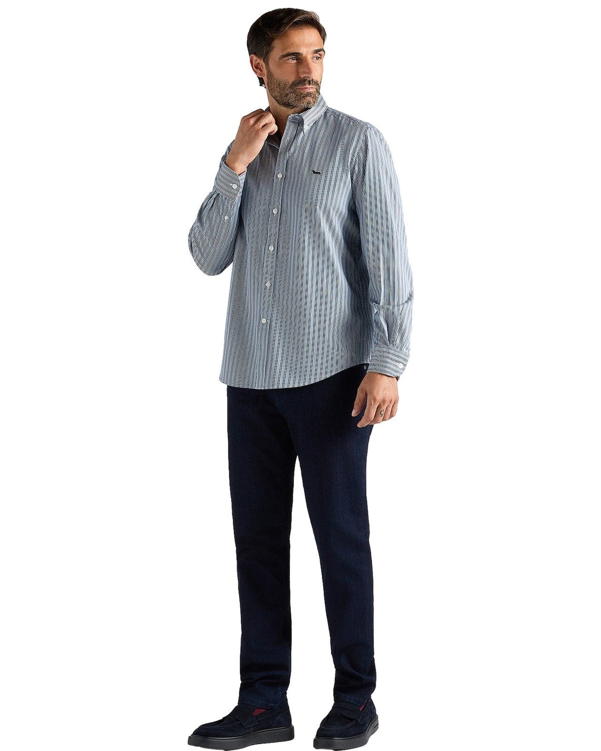 Camicie casual Uomo Harmont & Blaine - Camicia Riga Inglese CRR011013952M - Verde